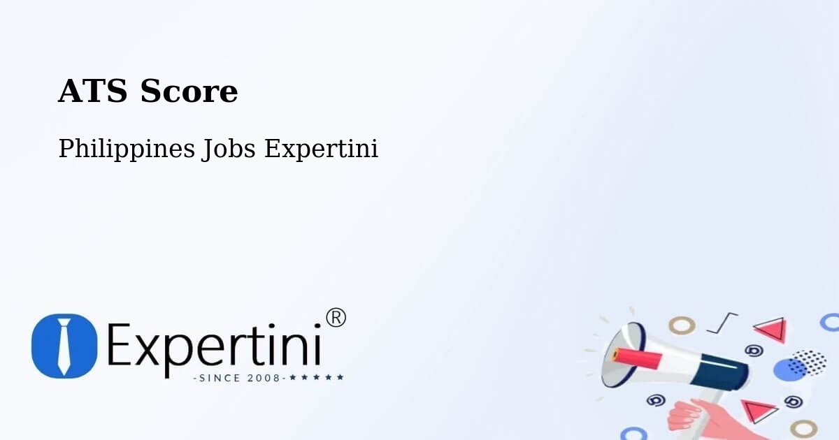 ATS Score - Philippines Jobs Expertini